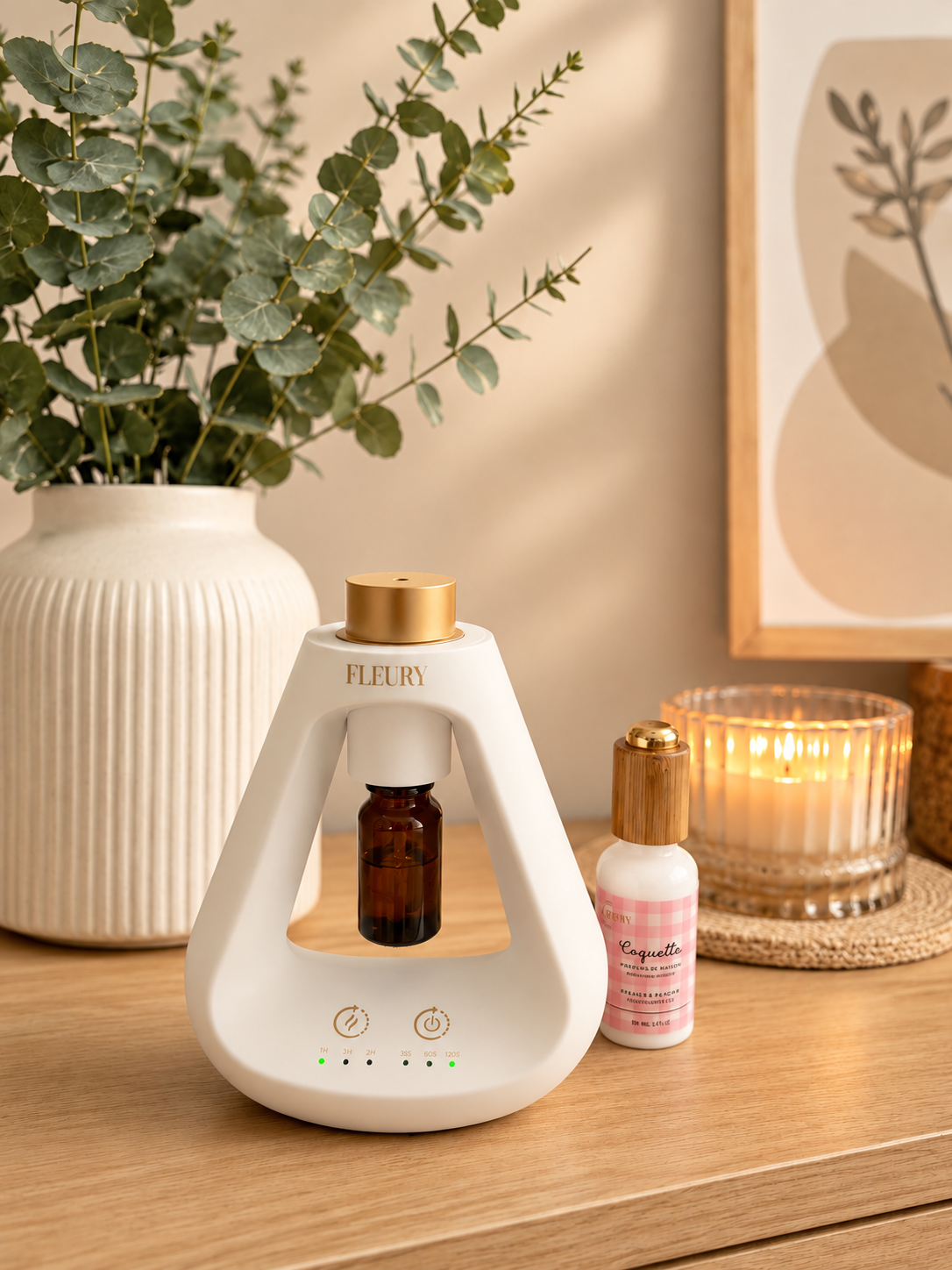 Diffuseur d'huile essentielles ou parfumées par nébulisation - FLEURY