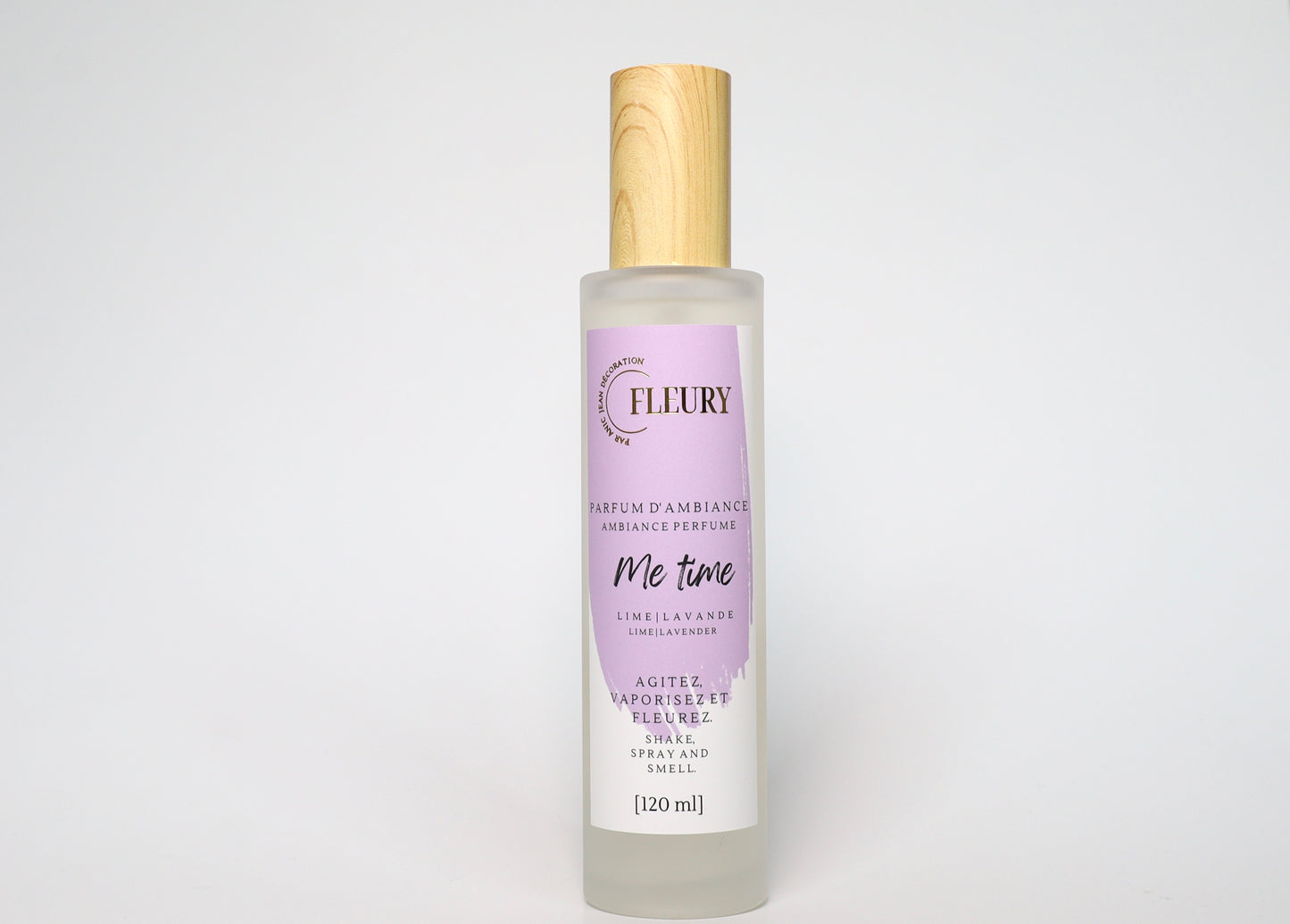 Parfum ambiance fleury me time bruine parfumée menthe lavande lime pour la maison
