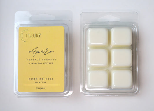 cube de cire parfumé Fleury apéro agrume ambiance fraîche 