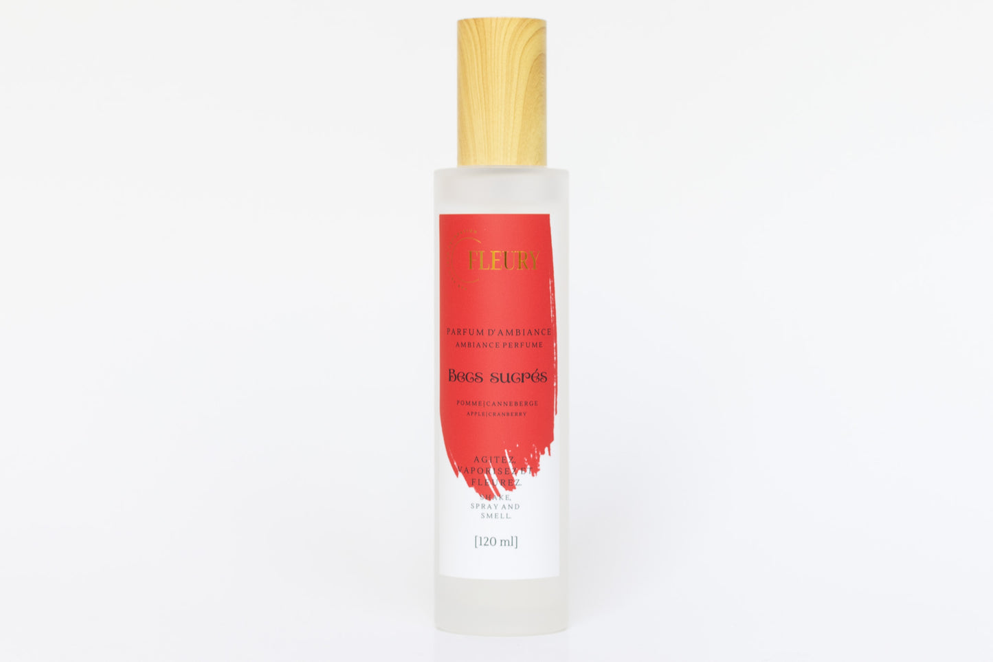 Parfum ambiance fleury becs sucré  bruine parfumée à la pomme canneberge pour la maison