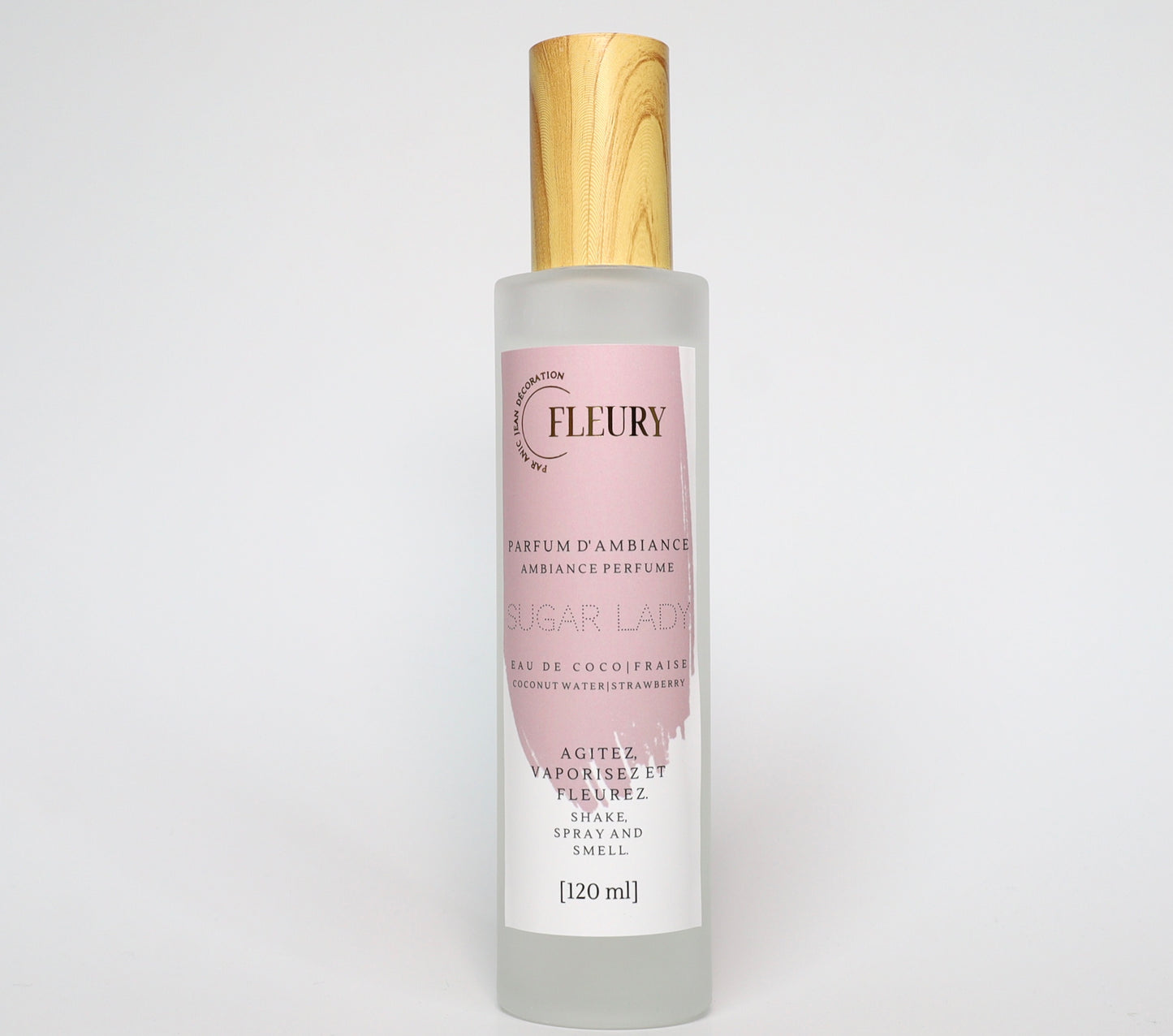 Parfum ambiance fleury sugar lady bruine parfumée à la fraise et eau de coco pour la maison
