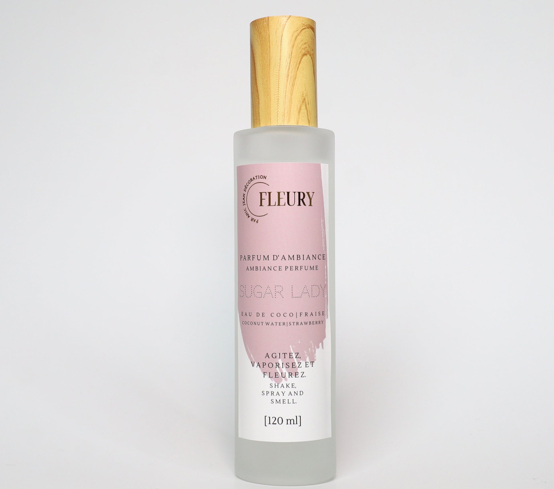 Parfum ambiance fleury sugar lady bruine parfumée à la fraise et eau de coco pour la maison
